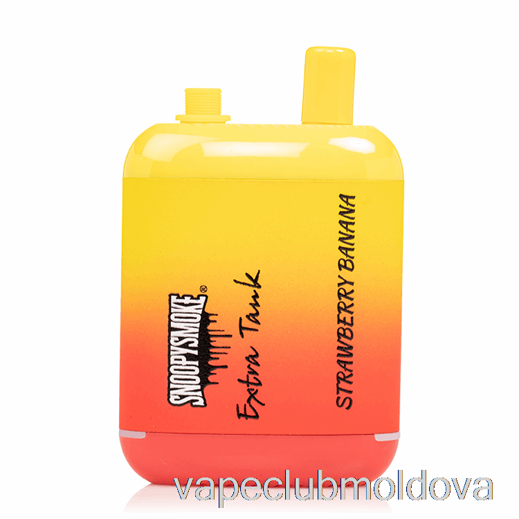 Kit Vape Pod Snoopy Smoke Extra Rezervor 2 15000 Banane De Unică Folosință Căpșuni